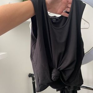 Crop top and midi skirt